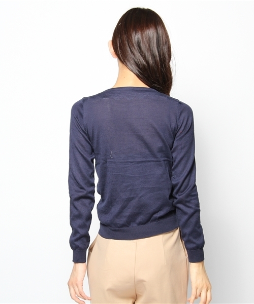 earth music&ecology(アースミュージックアンドエコロジー)の「●mina 5月号 掲載●ピマコットンクルーカーディガン(カーディガン/ボレロ・レディース・杢グレー/ベージュ系その他/グリーン/イエロー/ロイヤルブルー/ピンク/レッド/ネイビー・SMALL/MEDIUM)」の13枚目の写真