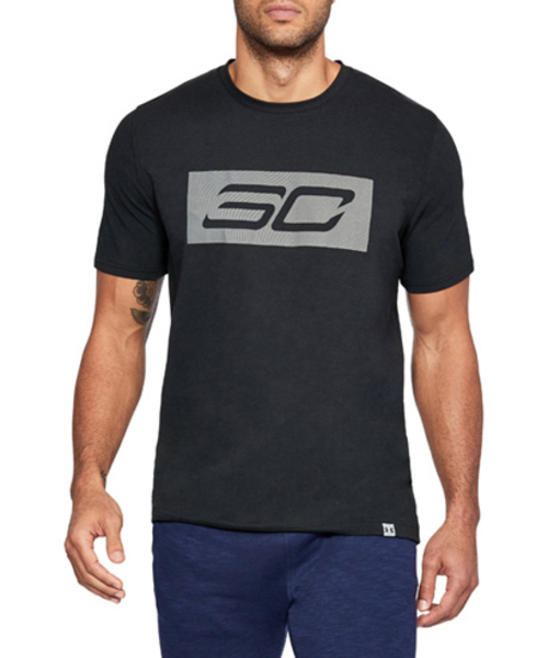 UNDER ARMOUR(アンダーアーマー)の「メンズ バスケットボール半袖Tシャツ / SC30ロゴTシャツ(Tシャツ/カットソー・メンズ・グレー/ブルー/ホワイト×レッド/ブラック×ホワイト・LG/MD/XL/XXL)」の3枚目の写真