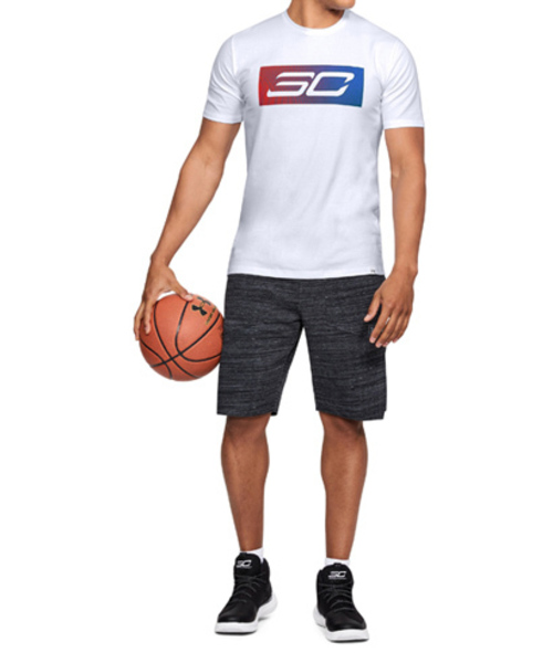 UNDER ARMOUR(アンダーアーマー)の「メンズ バスケットボール半袖Tシャツ / SC30ロゴTシャツ(Tシャツ/カットソー・メンズ・グレー/ブルー/ホワイト×レッド/ブラック×ホワイト・LG/MD/XL/XXL)」の15枚目の写真