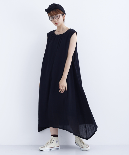 MERLOT（メルロー）の「ノースリーブマキシワンピース7648（ワンピース・レディース・レッド/ブルー/ブラック/イエロー・FREE）」の2枚目の写真