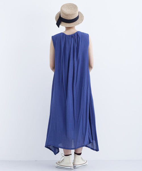 MERLOT（メルロー）の「ノースリーブマキシワンピース7648（ワンピース・レディース・レッド/ブルー/ブラック/イエロー・FREE）」の7枚目の写真