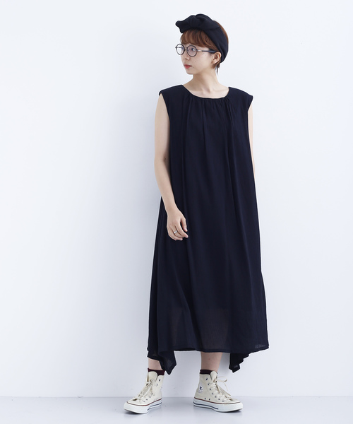 MERLOT（メルロー）の「ノースリーブマキシワンピース7648（ワンピース・レディース・レッド/ブルー/ブラック/イエロー・FREE）」の12枚目の写真