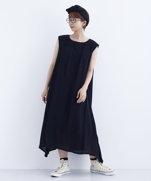 MERLOT（メルロー）の「ノースリーブマキシワンピース7648（ワンピース・レディース・レッド/ブルー/ブラック/イエロー・FREE）」の15枚目の写真