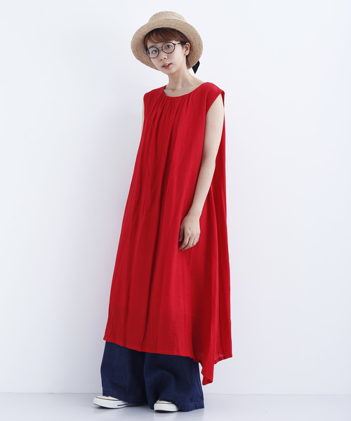 MERLOT（メルロー）の「ノースリーブマキシワンピース7648（ワンピース・レディース・レッド/ブルー/ブラック/イエロー・FREE）」の18枚目の写真