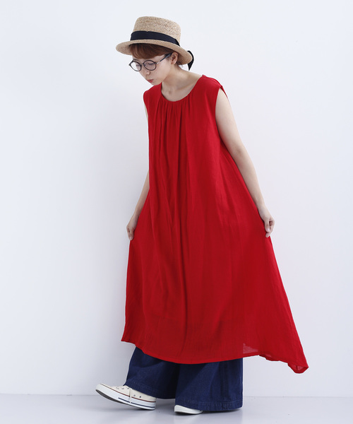 MERLOT（メルロー）の「ノースリーブマキシワンピース7648（ワンピース・レディース・レッド/ブルー/ブラック/イエロー・FREE）」の19枚目の写真