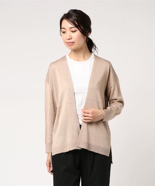 AMERICAN HOLIC(アメリカンホリック)の「・Basicトッパーカーディガン(カーディガン/ボレロ・レディース・ベージュ/グリーン/カーキ/オフホワイト/ライトグレー/マスタード・FREE)」の4枚目の写真