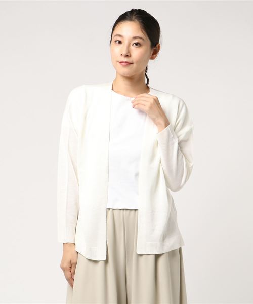 AMERICAN HOLIC(アメリカンホリック)の「・Basicトッパーカーディガン(カーディガン/ボレロ・レディース・ベージュ/グリーン/カーキ/オフホワイト/ライトグレー/マスタード・FREE)」の2枚目の写真