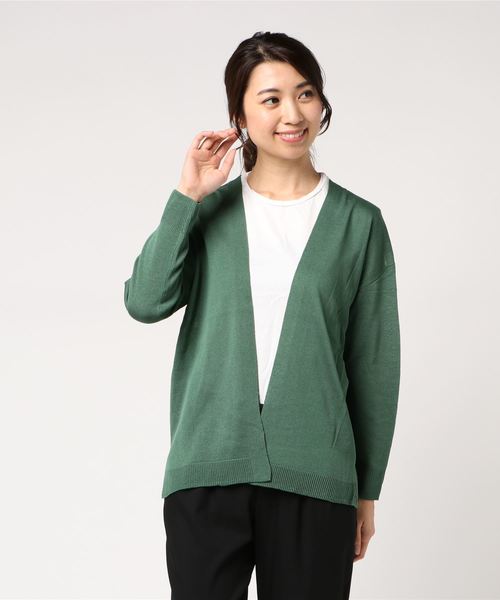 AMERICAN HOLIC(アメリカンホリック)の「・Basicトッパーカーディガン(カーディガン/ボレロ・レディース・ベージュ/グリーン/カーキ/オフホワイト/ライトグレー/マスタード・FREE)」の1枚目の写真