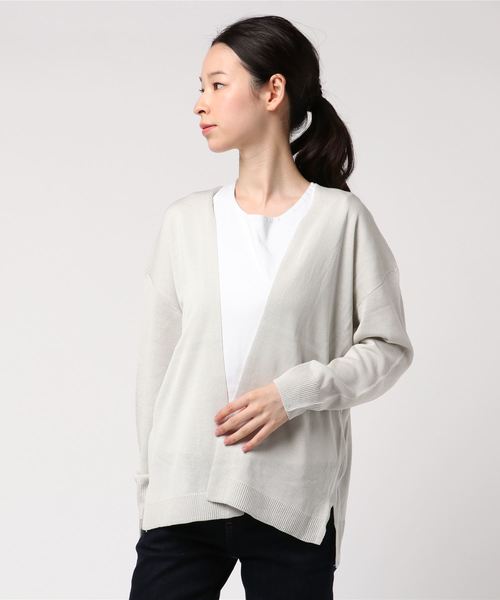 AMERICAN HOLIC(アメリカンホリック)の「・Basicトッパーカーディガン(カーディガン/ボレロ・レディース・ベージュ/グリーン/カーキ/オフホワイト/ライトグレー/マスタード・FREE)」の3枚目の写真