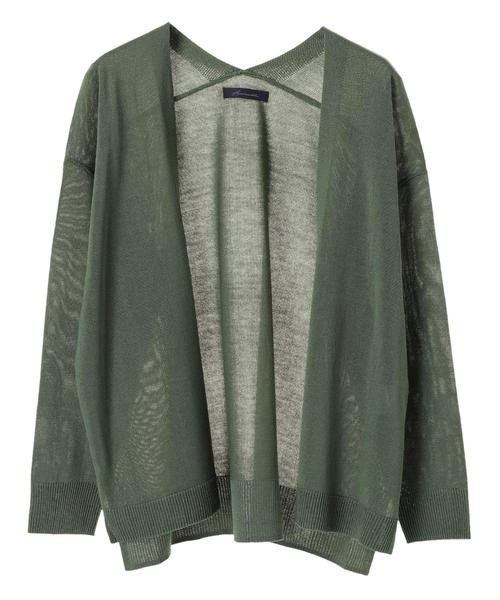 AMERICAN HOLIC(アメリカンホリック)の「・Basicトッパーカーディガン(カーディガン/ボレロ・レディース・ベージュ/グリーン/カーキ/オフホワイト/ライトグレー/マスタード・FREE)」の12枚目の写真