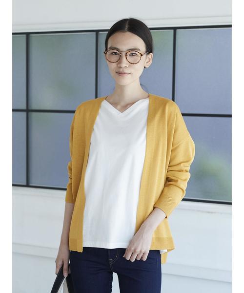 AMERICAN HOLIC(アメリカンホリック)の「・Basicトッパーカーディガン(カーディガン/ボレロ・レディース・ベージュ/グリーン/カーキ/オフホワイト/ライトグレー/マスタード・FREE)」の14枚目の写真