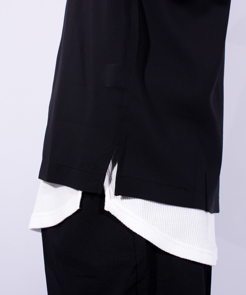 ８(eight)（エイト）の「切替 半袖 開襟シャツ ボーリングシャツ（シャツ/ブラウス・メンズ・ブラック/パープル/ネイビー/マスタード・MEDIUM/LARGE）」の21枚目の写真