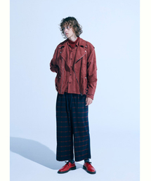 Iroquois（イロコイ）の「【Iroquois】SUEDE LEOPARDライダース