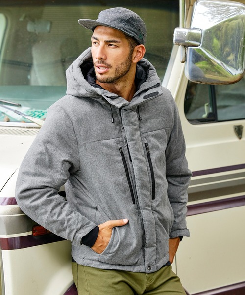 BARK MANHATTAN�i�o�[�N�}���n�b�^���j�́u�t�F�C�N�E�[�� �t���{�����[���l�b�N ���ȃt�[�h�W���P�b�g�i�_�E���W���P�b�g/�R�[�g�j�v�b�O���[