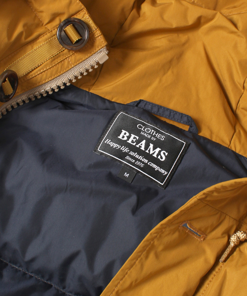 BEAMS（ビームス）の「□BEAMS / PARACHUTE DOWN PARKA 13FW（ダウンジャケット/コート・メンズ・ブラック/ネイビー/マスタード・SMALL/MEDIUM/LARGE/X-LARGE）」の15枚目の写真