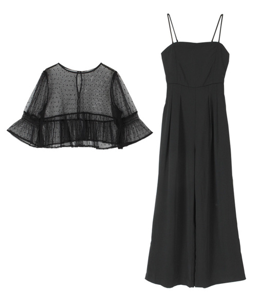 Titivate ティティベイト の ﾄﾞｯﾄﾁｭｰﾙﾄｯﾌﾟｽ ｵｰﾙｲﾝﾜﾝ つなぎ オールインワン Wear