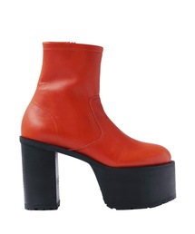 LEATHER PLATFORM BOOTS