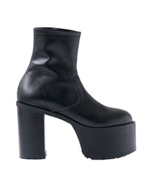 LEATHER PLATFORM BOOTS
