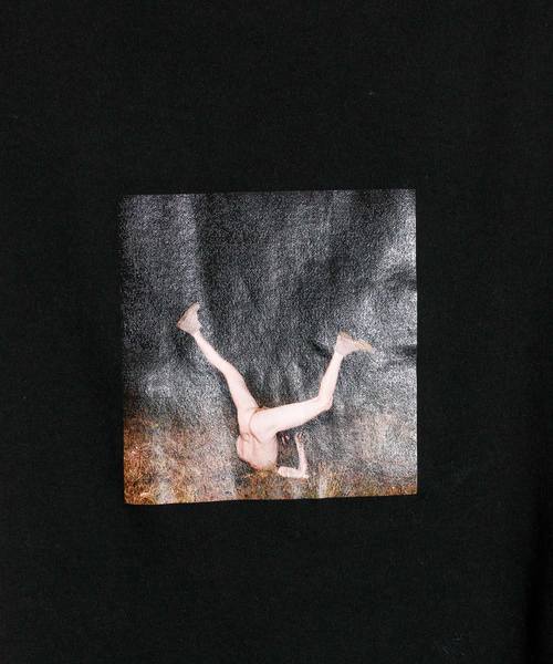 PEIEN（ペイエン）の「PEIEN ペイエン / グラフィックプリントTシャツ（Tシャツ/カットソー・レディース・ホワイト/ブラック/グリーン・FREE）」の3枚目の写真