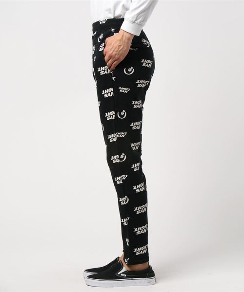 美品　ヒステリックグラマー ガール　総柄　スウェット　パンツ HYSTERIC GLAMOUR - 4GIRLS柄 スウェットパンツ / ブラック | Tempt