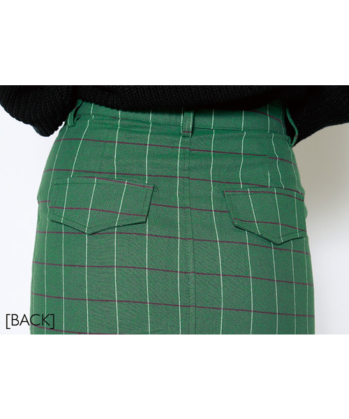 aimoha(アイモハ)の「格子柄ミモレタイトスカート(スカート・レディース・ブルー/グリーン/ブラック・SMALL/MEDIUM/X-LARGE/LARGE/XX-LARGE)」の10枚目の写真