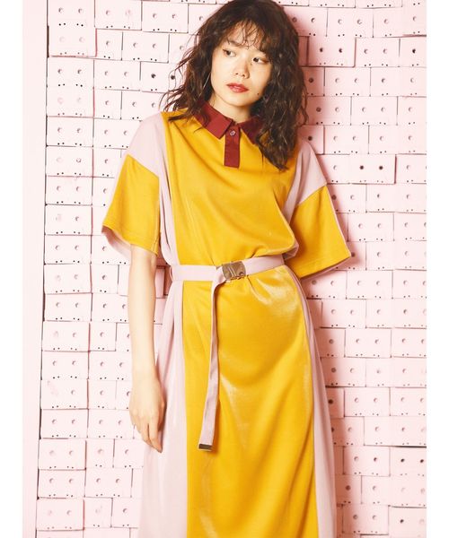 jouetie(ジュエティ)の「シャイニーポロワンピース(ワンピース・レディース・ブラック/ターコイズブルー/イエロー・MEDIUM)」の18枚目の写真