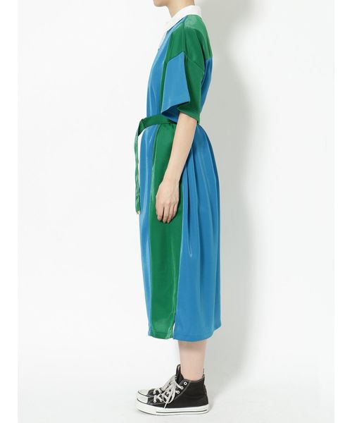 jouetie(ジュエティ)の「シャイニーポロワンピース(ワンピース・レディース・ブラック/ターコイズブルー/イエロー・MEDIUM)」の4枚目の写真