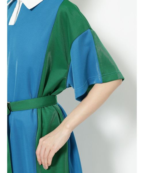 jouetie(ジュエティ)の「シャイニーポロワンピース(ワンピース・レディース・ブラック/ターコイズブルー/イエロー・MEDIUM)」の10枚目の写真