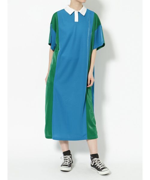 jouetie(ジュエティ)の「シャイニーポロワンピース(ワンピース・レディース・ブラック/ターコイズブルー/イエロー・MEDIUM)」の11枚目の写真