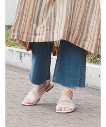 メッシュフラットサンダル