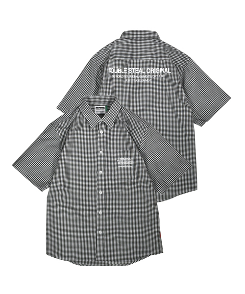 DOUBLE STEAL（ダブルスティール）の「Back プリント シャツ（シャツ/ブラウス・メンズ・カーキ/ブルー系その他/ブルー系その他2・M/L/XL）」の2枚目の写真