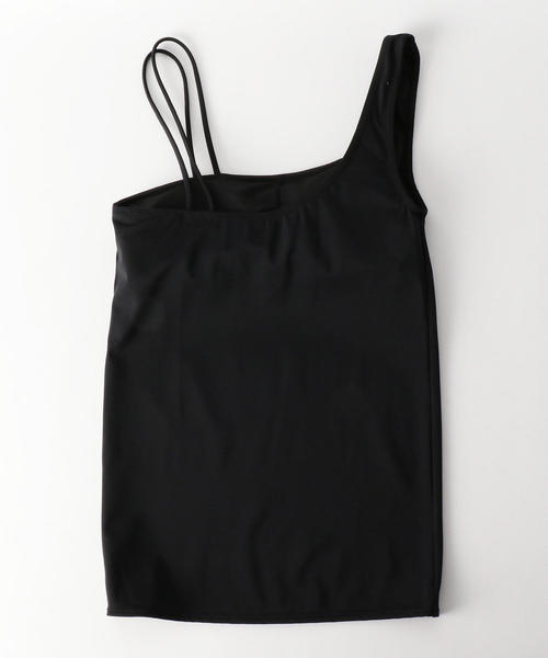 新品未使用【Lepidos 】黒　ワンショルダー×ダブルストラップトップ Lepidos（レピドス）の「＜Lepidos＞∴ソリッドワンショルダー