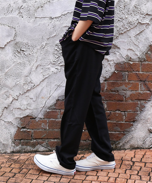 revertical（リバーティカル）の「TR素材 無地テーパードパンツ（その他パンツ・メンズ・ブラック/ネイビー/グレー・M/L）」の3枚目の写真