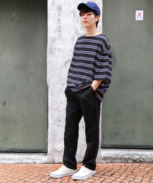 revertical（リバーティカル）の「TR素材 無地テーパードパンツ（その他パンツ・メンズ・ブラック/ネイビー/グレー・M/L）」の21枚目の写真