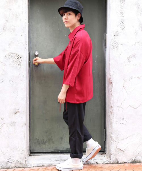 revertical（リバーティカル）の「TR素材 無地テーパードパンツ（その他パンツ・メンズ・ブラック/ネイビー/グレー・M/L）」の9枚目の写真