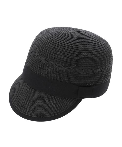 CRAFT STANDARD BOUTIQUE(クラフトスタンダードブティック)の「ペーパージョッキーキャップ(キャップ・レディース・ブラック/ナチュラル・FREE)」の3枚目の写真