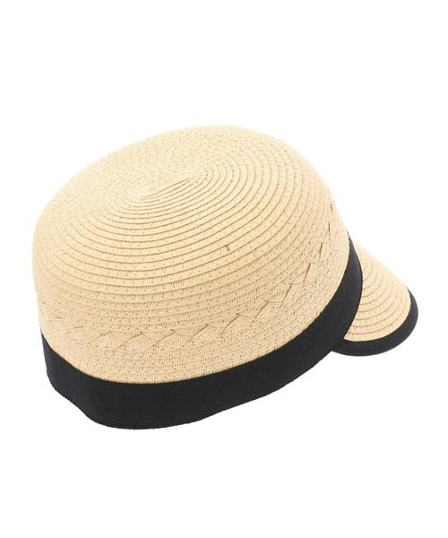 CRAFT STANDARD BOUTIQUE(クラフトスタンダードブティック)の「ペーパージョッキーキャップ(キャップ・レディース・ブラック/ナチュラル・FREE)」の5枚目の写真