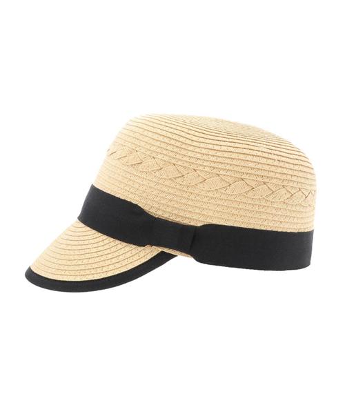 CRAFT STANDARD BOUTIQUE(クラフトスタンダードブティック)の「ペーパージョッキーキャップ(キャップ・レディース・ブラック/ナチュラル・FREE)」の6枚目の写真