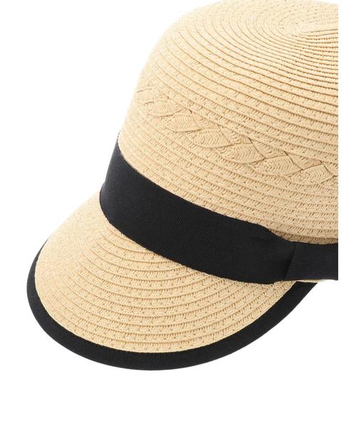 CRAFT STANDARD BOUTIQUE(クラフトスタンダードブティック)の「ペーパージョッキーキャップ(キャップ・レディース・ブラック/ナチュラル・FREE)」の7枚目の写真