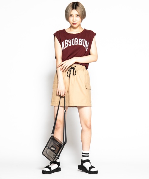 WEGO（ウィゴー）の「WEGO/カーゴポケットスカパン（スカート・レディース・ブラック/ベージュ/パープル/カーキ/その他1/パープル系その他/その他2・FREE）」の10枚目の写真