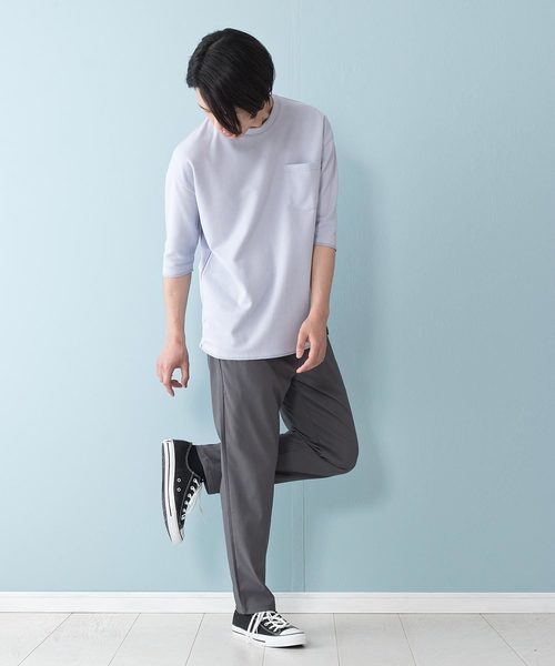 EDWIN(エドウィン)の「【EDWIN/エドウィン】F.L.E ノータックイージー ストレッチ テーパード クロップドパンツ(その他パンツ・メンズ・チャコールグレー/ブラック/ダークグリーン/ベージュ/ネイビー・SMALL/MEDIUM/LARGE/X-LARGE)」の3枚目の写真