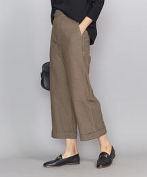 BEAUTY&YOUTH UNITED ARROWS | BY コットンハウンドトゥース クロップドワイドパンツо(その他パンツ)