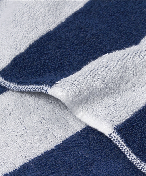 Hippopotamus（ヒポポタマス）の「【HIPPOPOTAMUS×BIOTOP】スタンダードボーダーバスタオル（タオル・レディース・グリーン/ネイビー/ゴールド・FREE）」の5枚目の写真