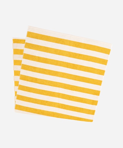 Hippopotamus（ヒポポタマス）の「【HIPPOPOTAMUS×BIOTOP】スタンダードボーダーバスタオル（タオル・レディース・グリーン/ネイビー/ゴールド・FREE）」の3枚目の写真