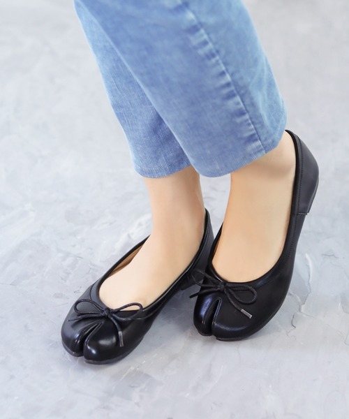 SESTO（セスト）の「足袋パンプス/タビバレエ（バレエシューズ・レディース・ホワイト/ブラック/ダークブラウン/ベージュ/グレイッシュベージュ・22.5cm/23.5cm/24.5cm/25.5cm/23.0cm/24.0cm/22.0cm）」の7枚目の写真