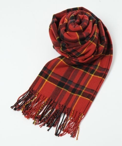 Heather（ヘザー）の「アクリルビッグチェックストール 551501
