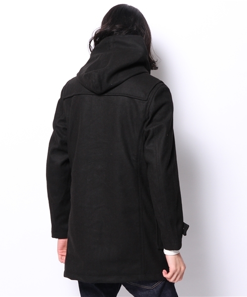 WEGO（ウィゴー）の「WEGO/ボンディングフードロングコート（モッズコート・メンズ・ブラック/ダークグレー/その他1・LARGE/MEDIUM）」の6枚目の写真