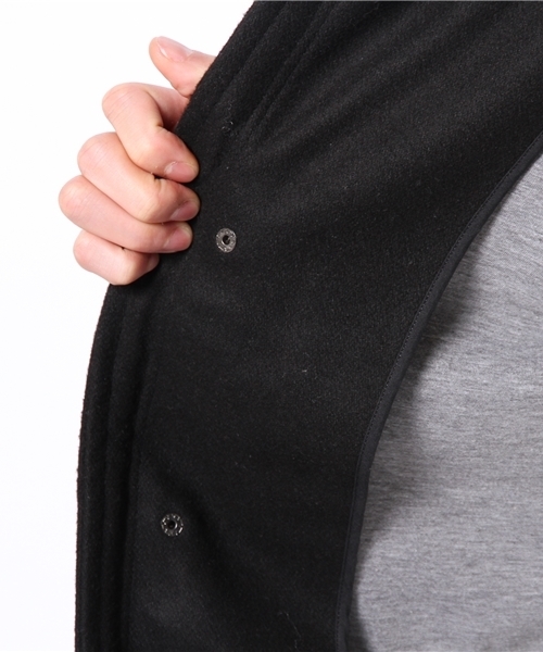 WEGO（ウィゴー）の「WEGO/ボンディングフードロングコート（モッズコート・メンズ・ブラック/ダークグレー/その他1・LARGE/MEDIUM）」の11枚目の写真