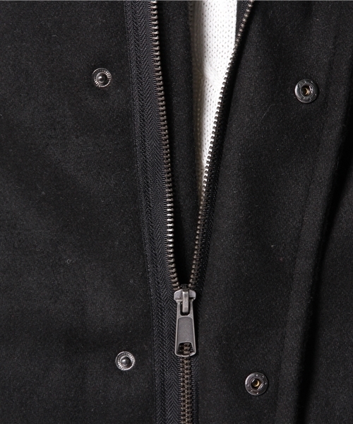 WEGO（ウィゴー）の「WEGO/ボンディングフードロングコート（モッズコート・メンズ・ブラック/ダークグレー/その他1・LARGE/MEDIUM）」の12枚目の写真