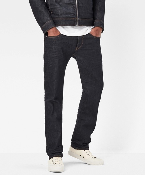 G-STAR(ジースター)の「3301 Straight Jeans(デニムパンツ・メンズ・ダークインディゴブルー・28/32/29/32/30/32/32/32/31/32/33/32/34/32)」の1枚目の写真